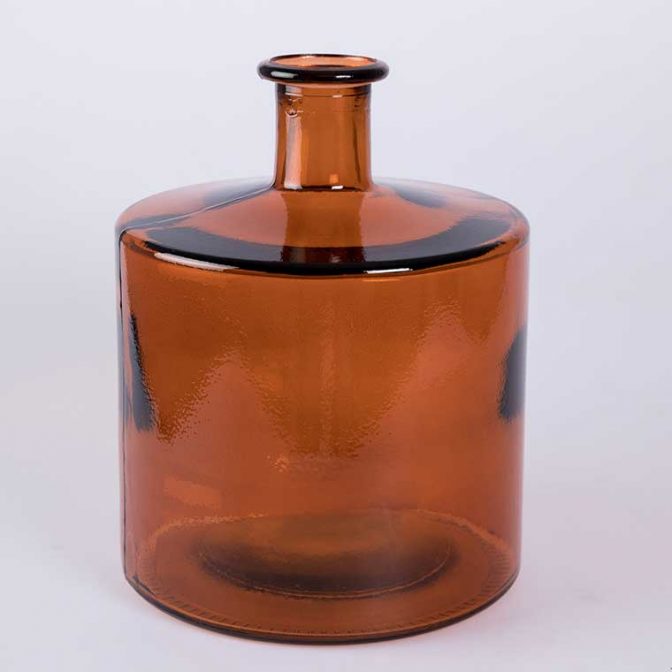 Jarrón decorativo vidrio reciclado - MudebaDecor - Decoración Online