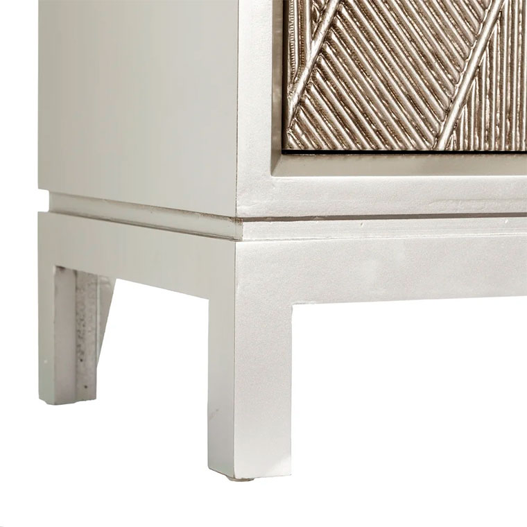 Aparador tallado color plata étnico - MudebaDecor - Decoración Online