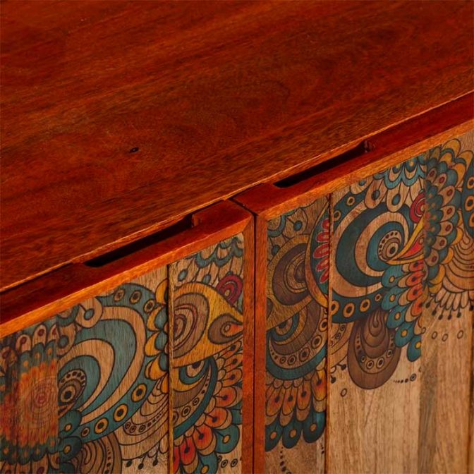 Aparador decorado con Mandalas | ENVÍO GRATIS